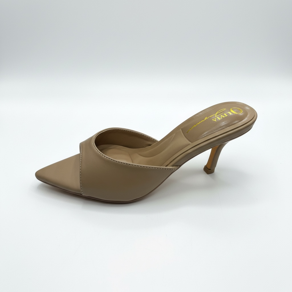 Zapato de Tacón Bajo Color Nude
