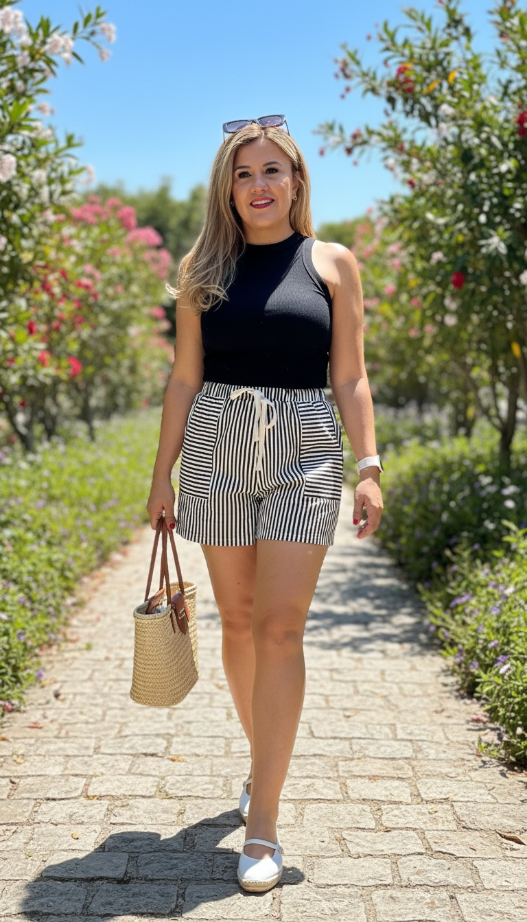 Blusa Negra de Resaque con Aplicación de Brillos