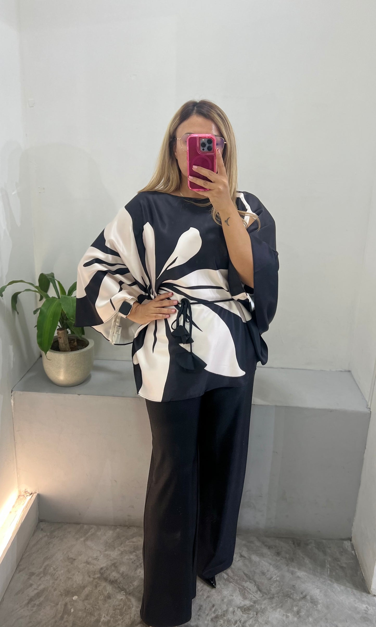 Blusa Tipo Capa Estampada