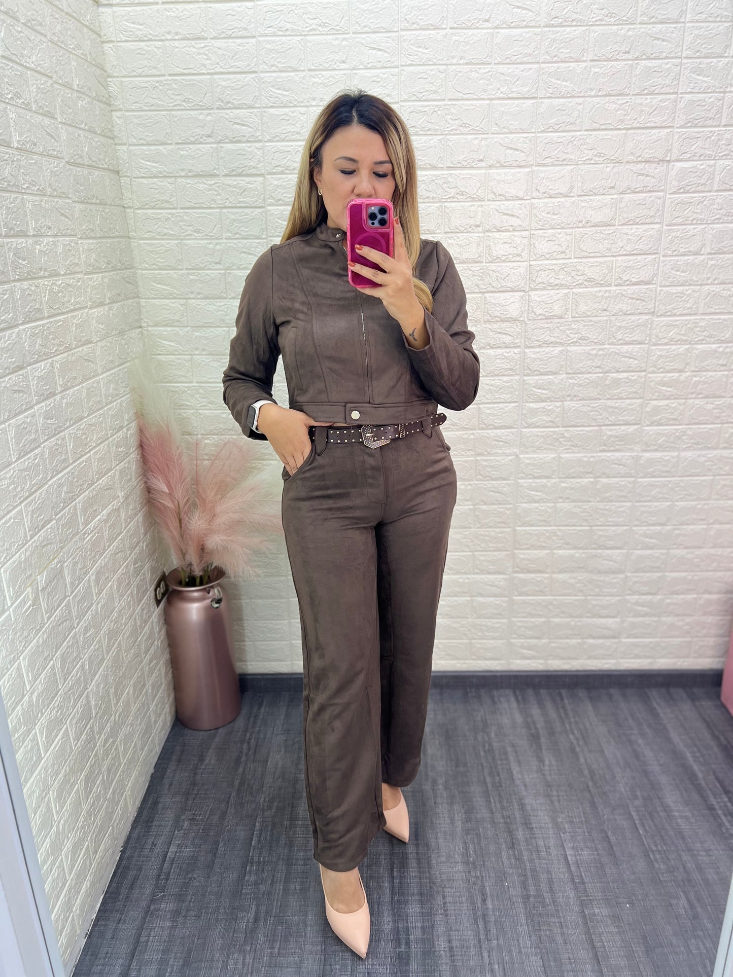 Chaquetín Aterciopelado Color Chocolate