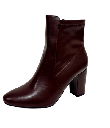 Botin Café de Vinipiel con Cierre Lateral