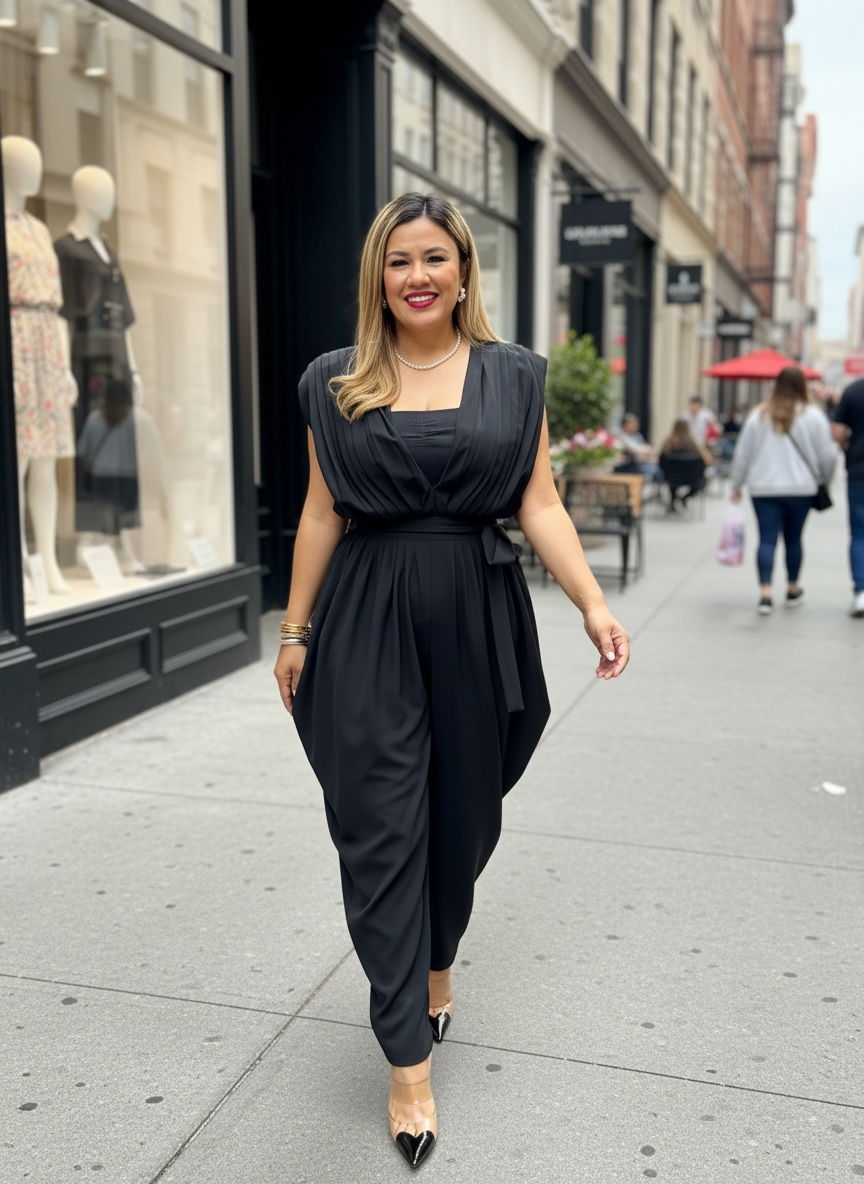 Jumpsuit Negro Casual