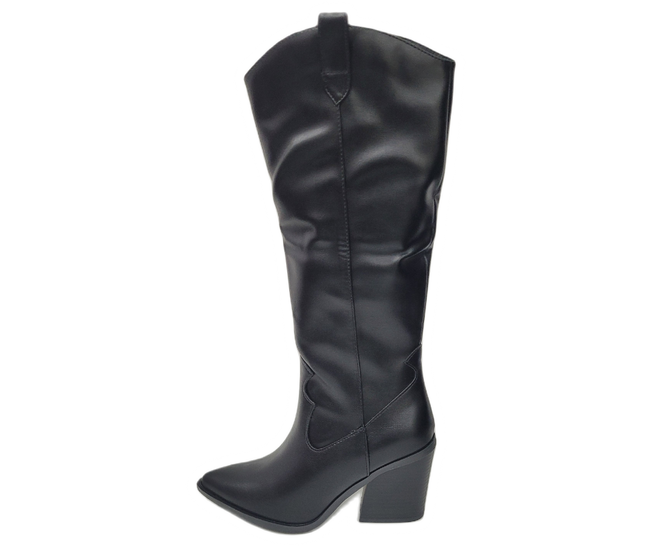 Bota Vaquera Color Negro
