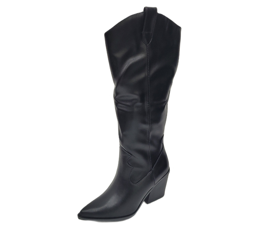 Bota Vaquera Color Negro