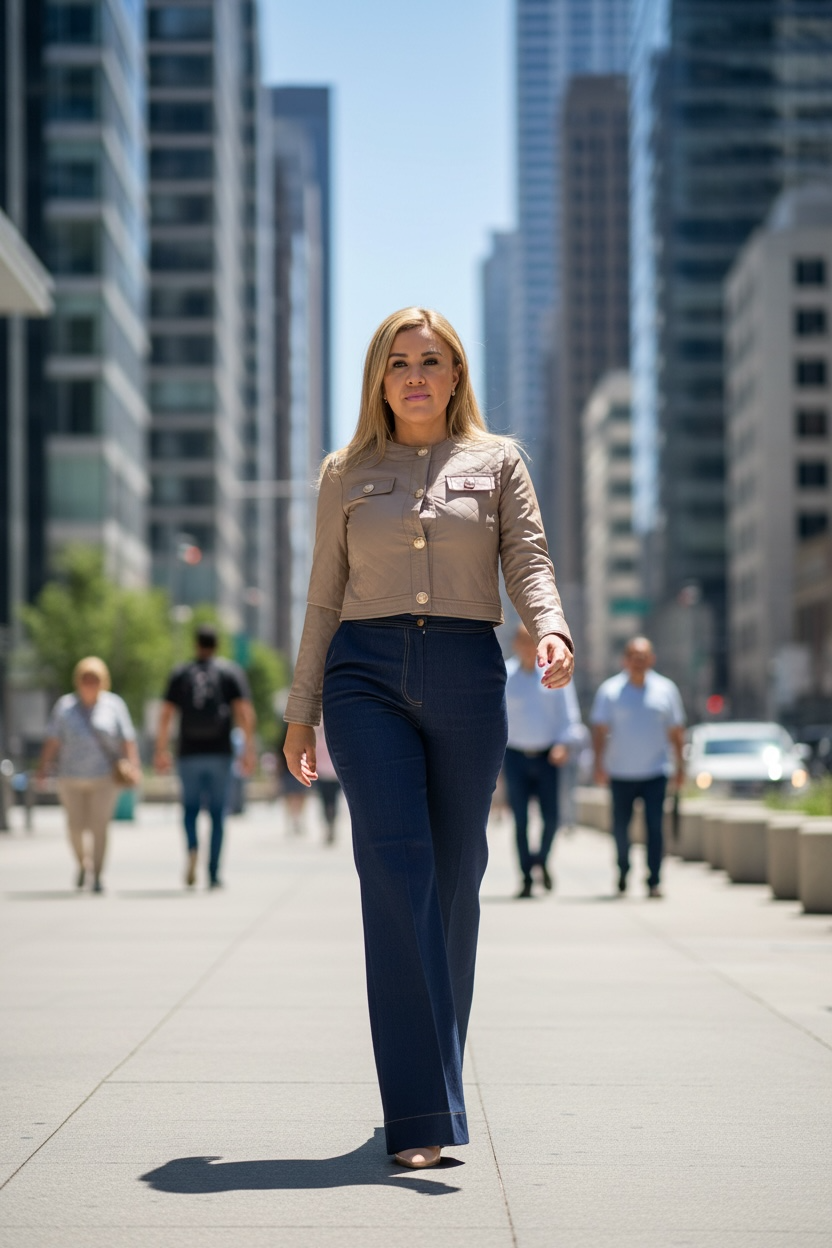 Chamarra Corta de Vinipiel Color Mocca