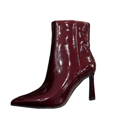 Botín de Vinipiel Brilloso Color Guindo