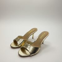 Zapatos de Tacón Color Dorado