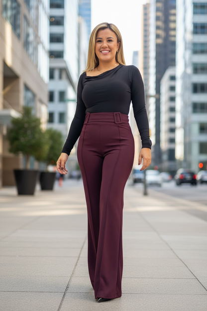 Blusa Negra de Mesh Corte al Hombro