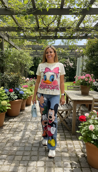 Blusa Manga Corta Estampado Daisy
