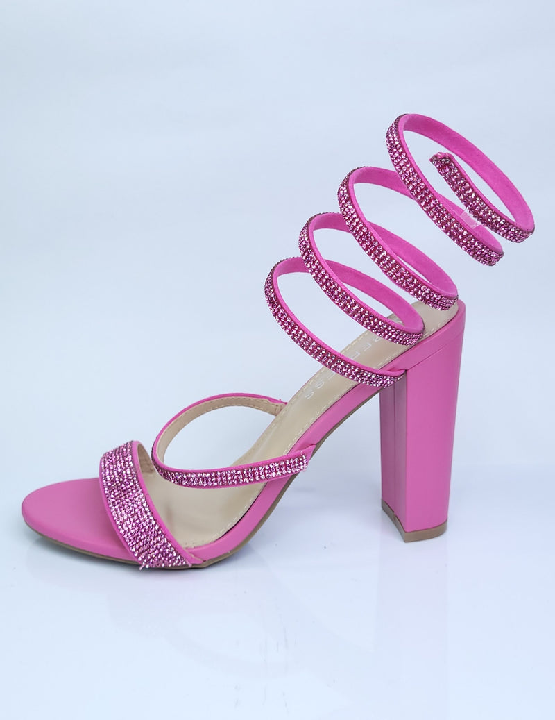 Zapato piedra rosa
