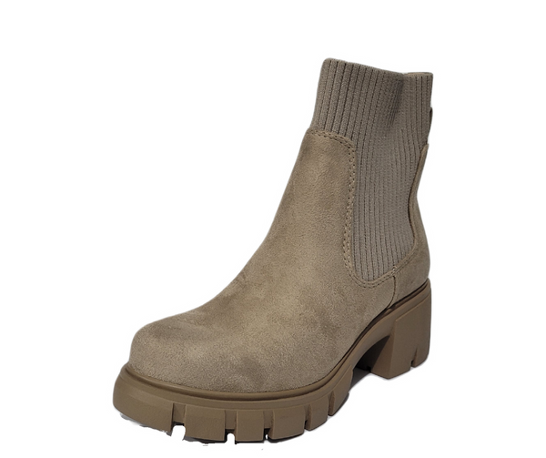 Botín de Nubuck Color Taupe