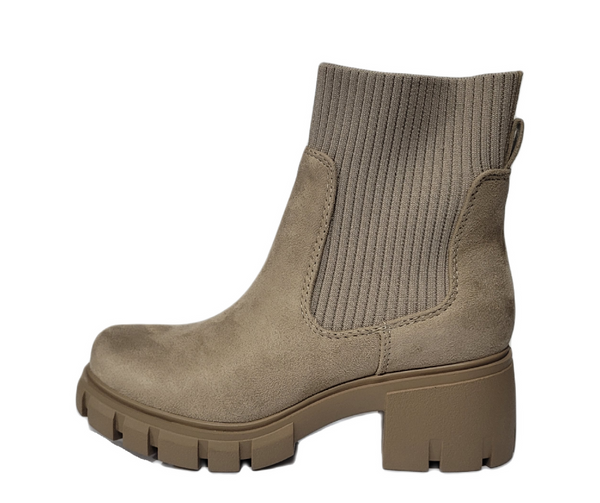 Botín de Nubuck Color Taupe