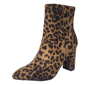 Zapato de Nubuck Estampado Animal Print