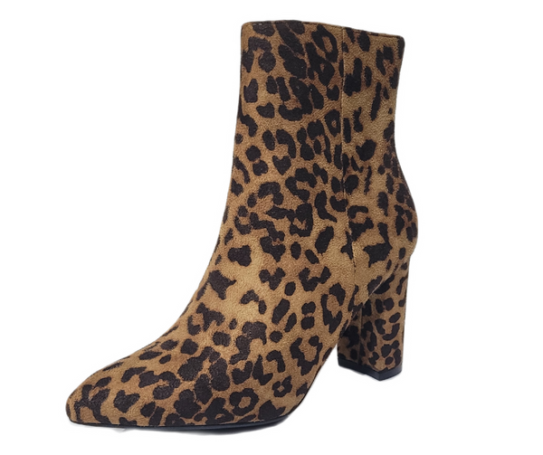 Zapato de Nubuck Estampado Animal Print