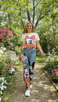 Blusa Manga Corta Estampado Daisy
