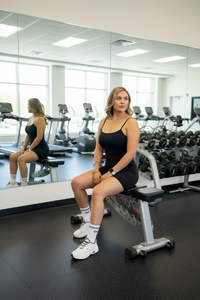 Enterizo Corto Negro Deportivo de Tirantes