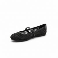 Zapatilla Negra de Mesh con Cintilla