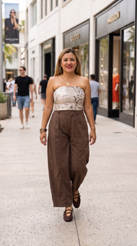 Top Straple Estampado De Vibora