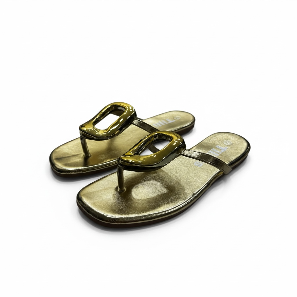 Chanclas de Piso Doradas