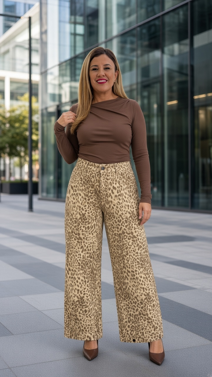 Jeans de Mezclilla Ligera Estampado Bambi