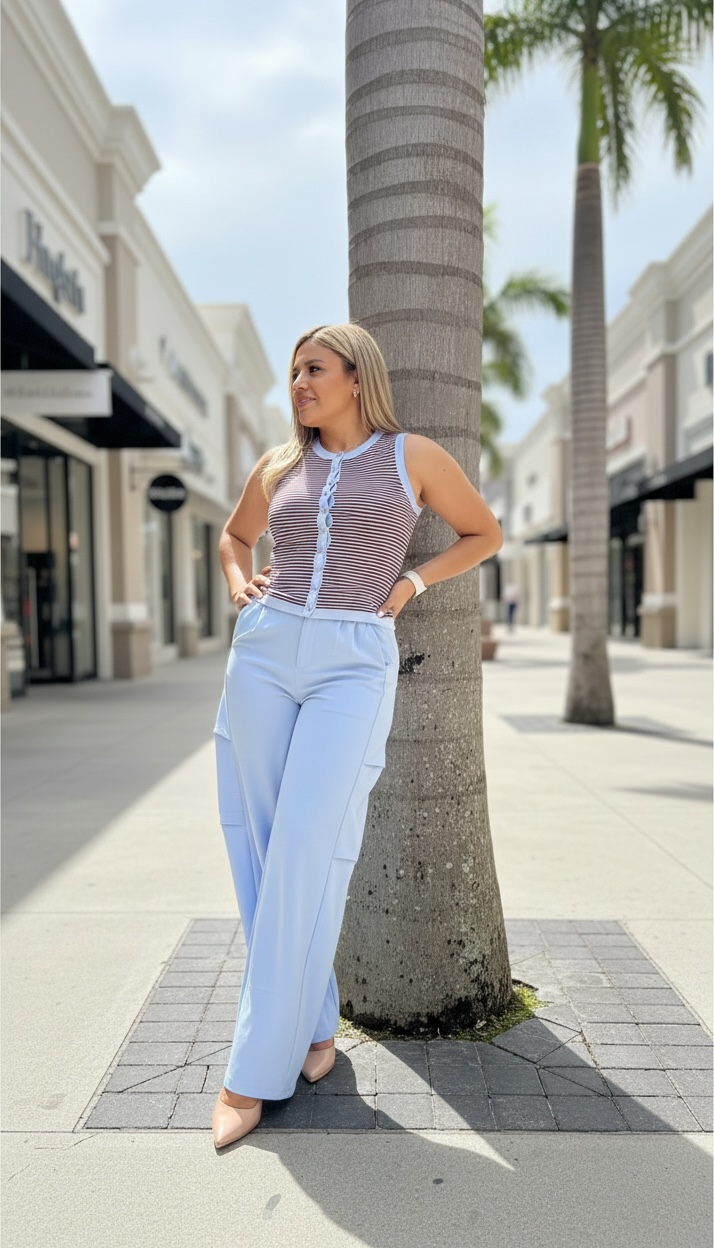 Pantalón Sky Blue con Extensión