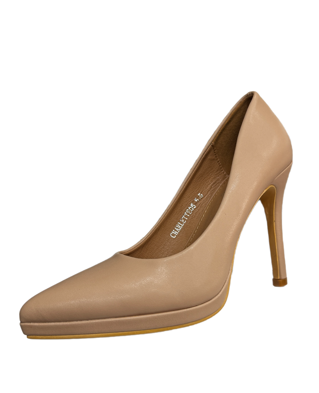 Zapato Cerrado de Tacón Color Nude