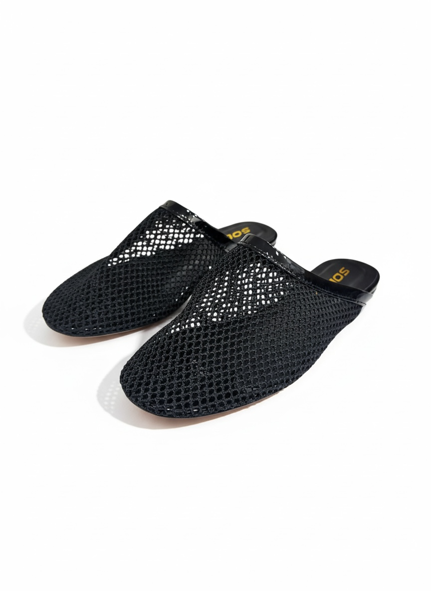 Chanclas Negra de Mesh