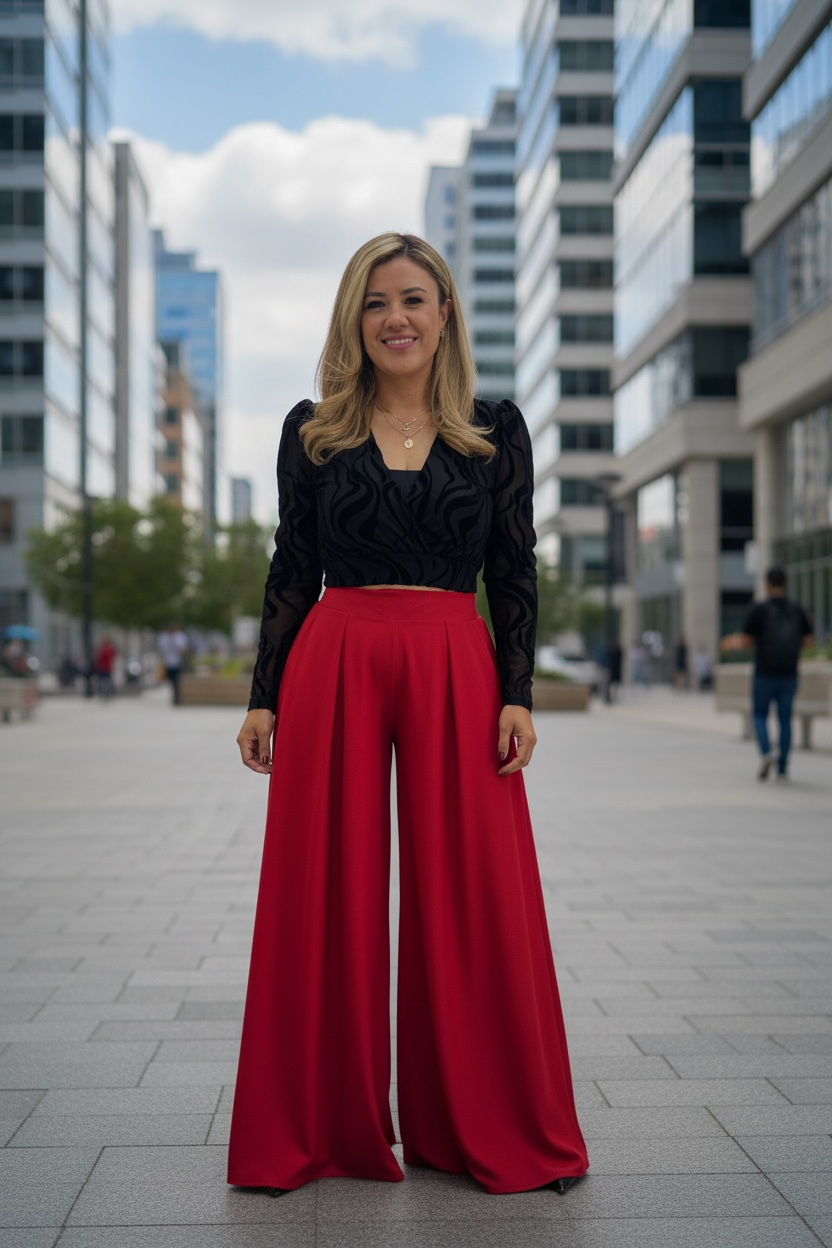 Maxi Pantalón Rojo