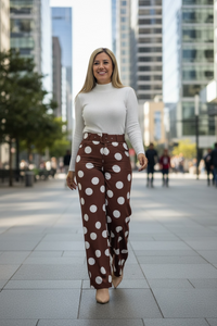 Blusa Suéter Blanca de Cuello Alto