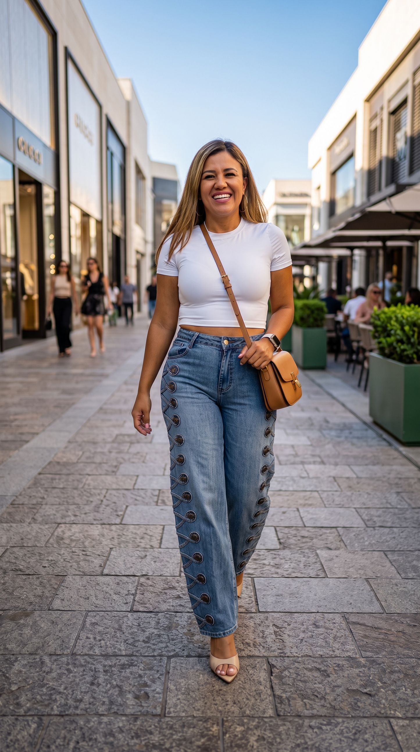 Blusa Corta Básica Blanca de Manga Corta