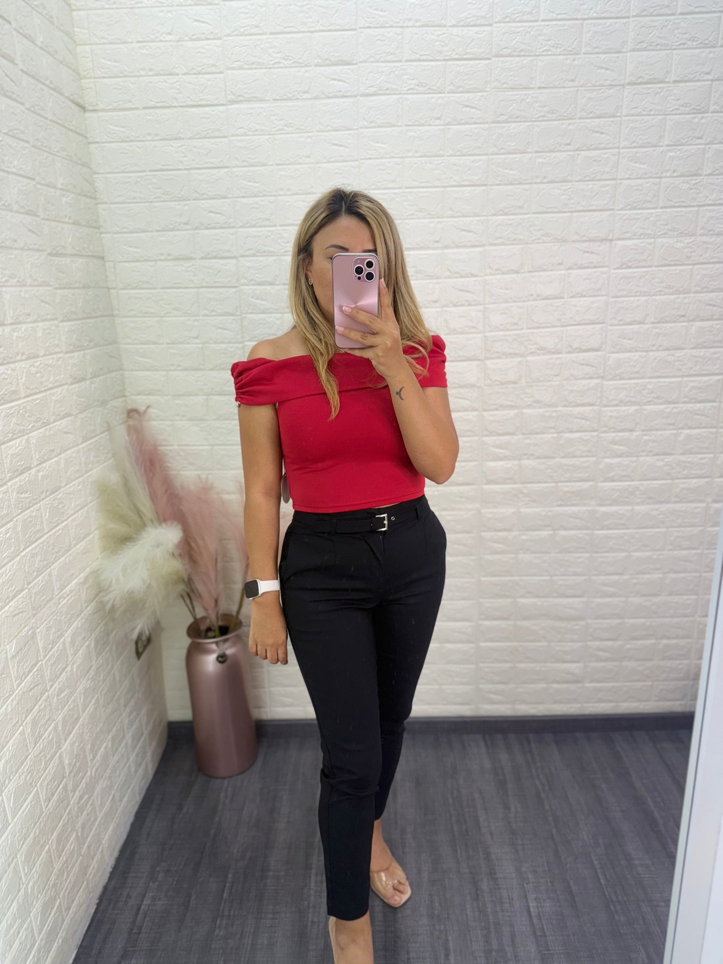 Blusa Roja Straple