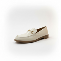 Mocasines Color Cream con Hebilla