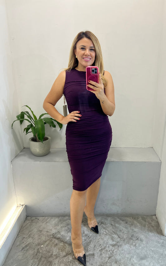 Vestido Formal Color Uva