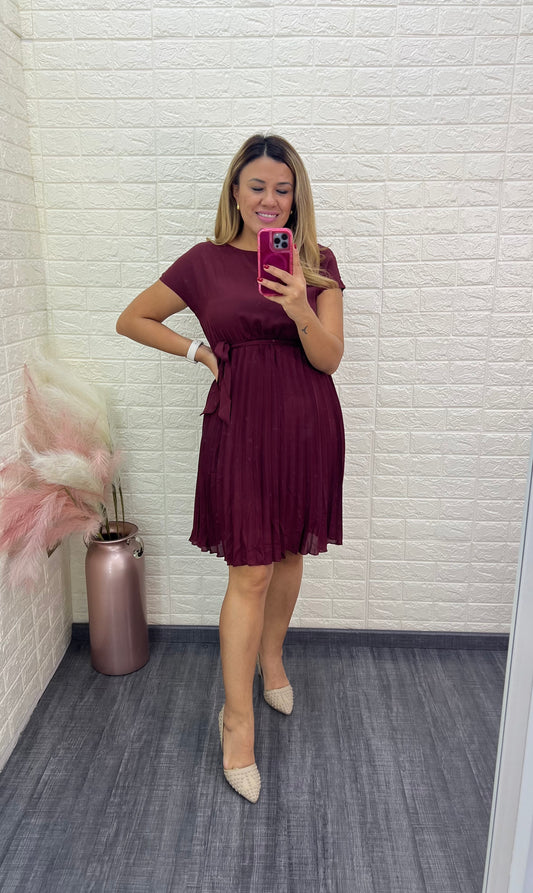 Vestido Guindo con Cintillo