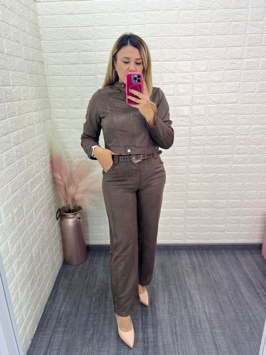 Chaquetín Aterciopelado Color Chocolate