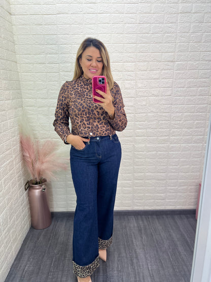 Chaquetín Aterciopelado Estampado Animal Print