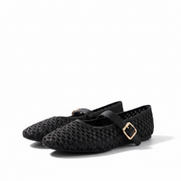 Zapatillas Negras de Malla Completa