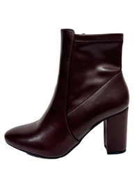 Botin Café de Vinipiel con Cierre Lateral