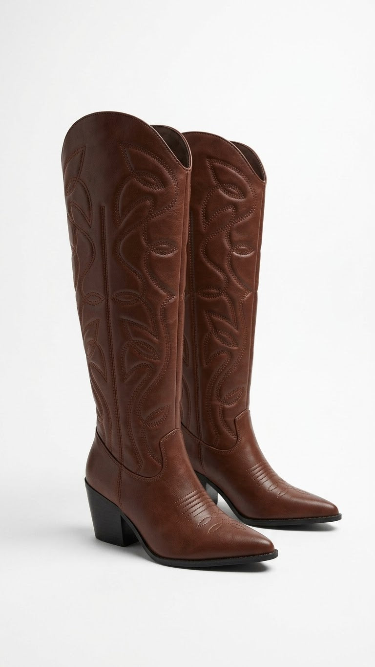 Bota Vaquera Color Cafè