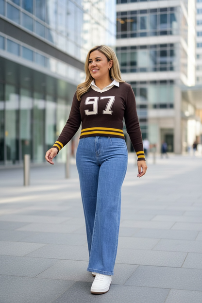 Suéter Café Estampado #97