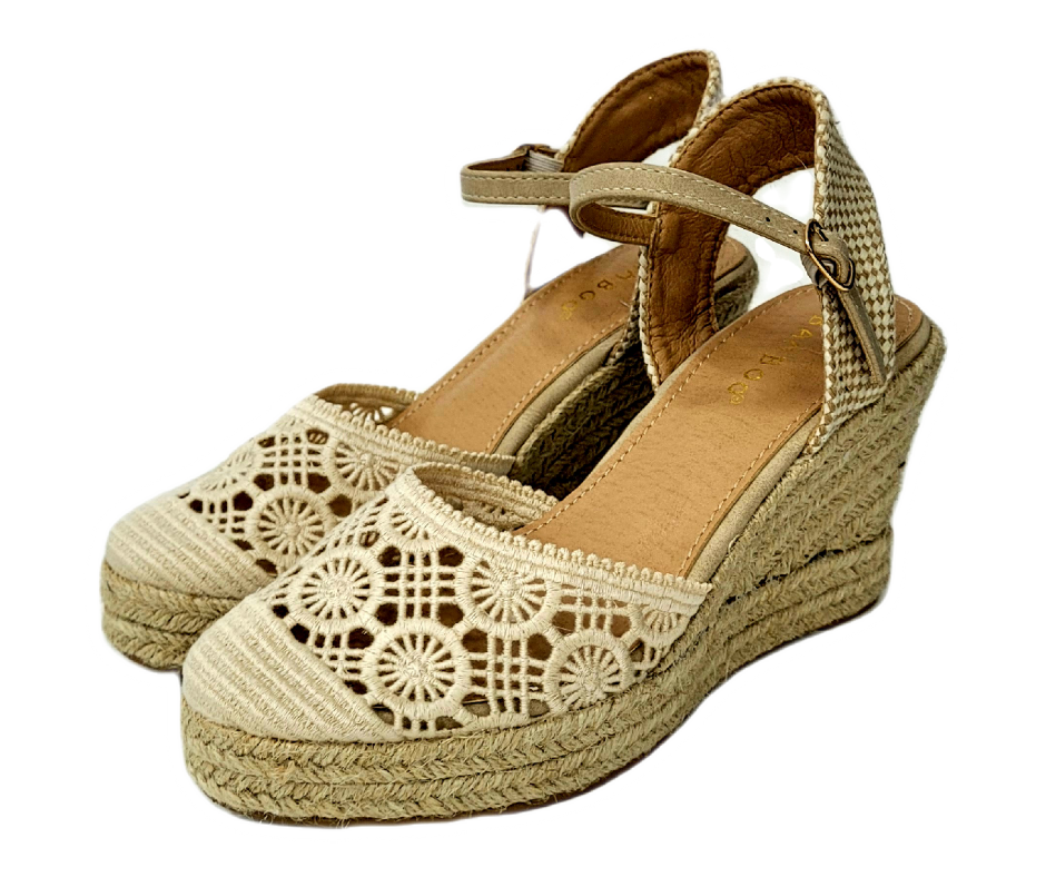 Zapato de Plataforma Tejido Tipo Alpargata